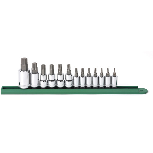 Bit Socket Set, Torx&reg;, 1/2"/1/4"/3/8" Drive, 13 Pcs Quali-T-Solutions