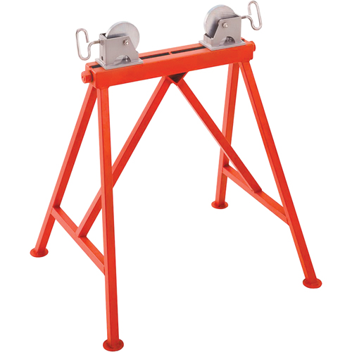 Adjustable Stand with Steel Roller #AR99, 36" Max. Pipe Capacity, 2500 lbs. Max. Weight Capacity Quali-T-Solutions