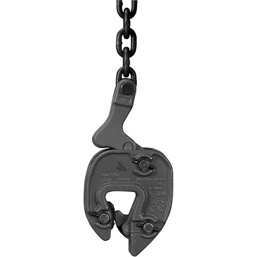 GX Plate Clamp with Chain Connector, 1000 lbs. (0.5 tons), 1/16" - 5/16" Jaw Opening Quali-T-Solutions