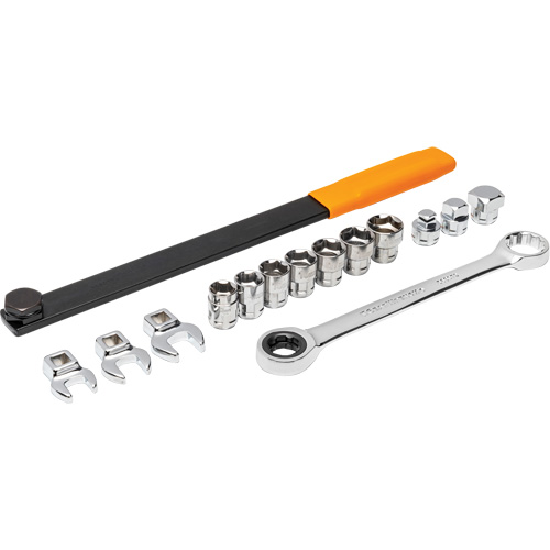 Ensemble d'outils &agrave; rochet avec ceinture serpentine 15 mcx Quali-T-Solutions