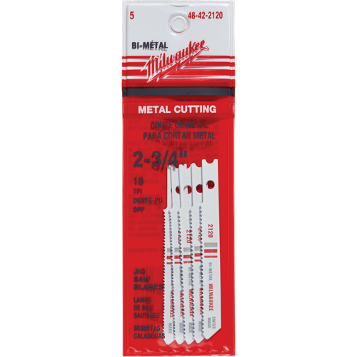Lames de scie sauteuse, Bim&eacute;tal, Tige en U, 2-3/4" lo, 18 dents par pouce Quali-T-Solutions