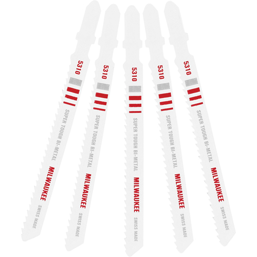 Lame de scie sauteuse, Bim&eacute;tal, Tige en T, 4" lo, 10 dents par pouce Quali-T-Solutions