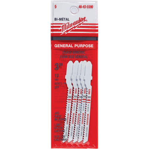 Jigsaw Blade, Bi-Metal, T-Shank, 3" L, 12 TPI Quali-T-Solutions