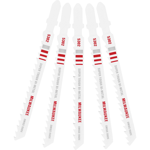 Lame de scie sauteuse, Bim&eacute;tal, Tige en T, 4" lo, 6 dents par pouce Quali-T-Solutions