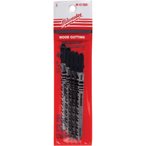 Lame de scie sauteuse, Bim&eacute;tal, Tige en T, 4" lo, 6 dents par pouce Quali-T-Solutions