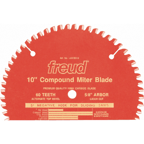 TCS Sliding Compound Mitre Blades Industrial Blades, 10", 60 Teeth, Wood Use Quali-T-Solutions