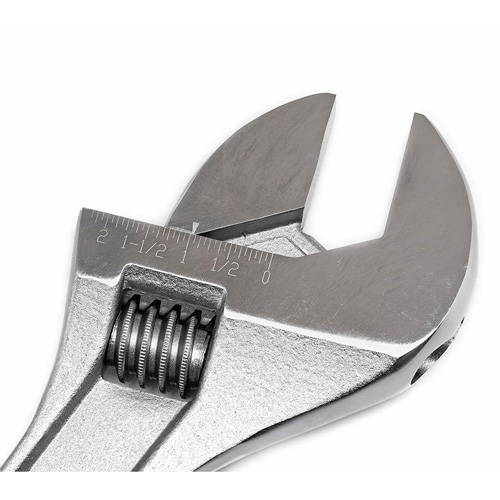 Cl&eacute; &agrave; manche conique r&eacute;glable — emball&eacute; sur carte, 18" lo, la max. 2-1/16"/53 mm, Chrome/Poli Quali-T-Solutions