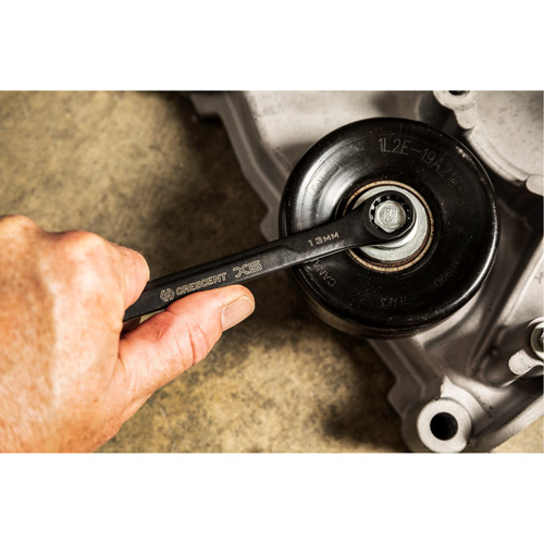 X6 Black Oxide Spline Ratcheting Wrench Set, Combination/Open-Ended, 7 Pieces, Metric Quali-T-Solutions