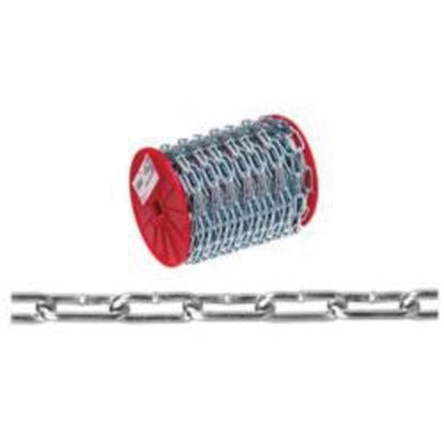 Chaîne droite, Acier &agrave; faible teneur en carbone, 2/0 x 120' (36,6 m) l, Charge d'utilisation 520 lb (0,26 tonne) Quali-T-Solutions