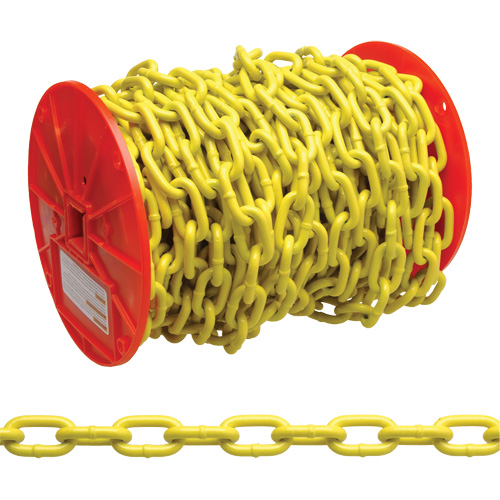 Proof Coil Chain, Low Carbon Steel, 3/16" x 100' (30.4 m) L, Grade 30, 800 lbs. (0.4 tons) Load Capacity Quali-T-Solutions