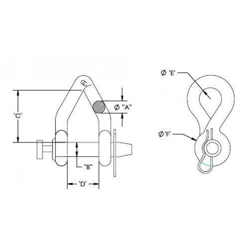 Maillon d'attache court torsad&eacute; Campbell Quali-T-Solutions