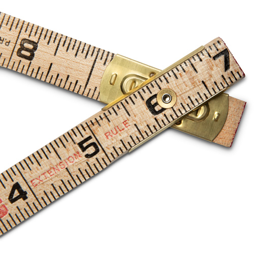 R&egrave;gle pliante, 6' lo, Bois, Graduations de 1/16" Quali-T-Solutions
