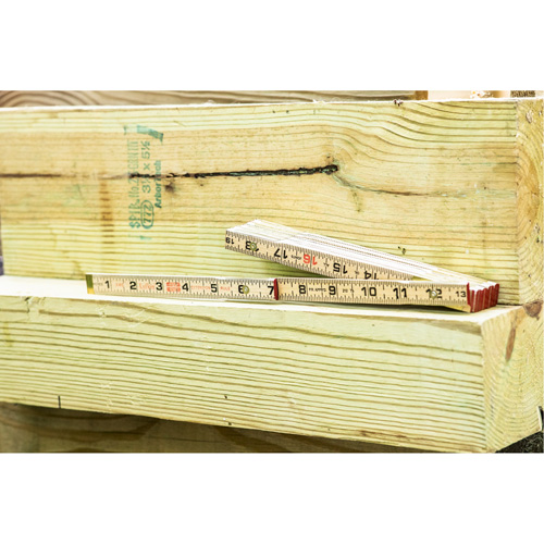 R&egrave;gle pliante, 6' lo, Bois, Graduations de 1/16" Quali-T-Solutions