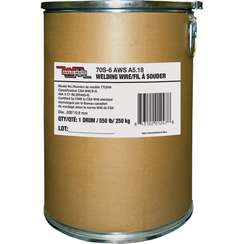 ER70S6 Welding Wire, Carbon Steel, 0.035" Diameter Quali-T-Solutions