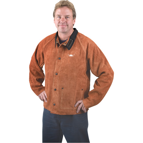Veste de soudage, Cuir, 4T-Grand, Lava Brown Quali-T-Solutions