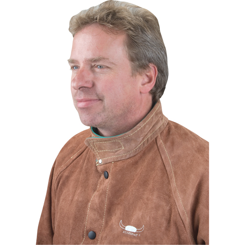 Veste de soudage, Cuir, 4T-Grand, Lava Brown Quali-T-Solutions