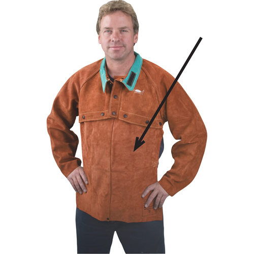 Tablier en cuir, 20" lo, Lava Brown Quali-T-Solutions
