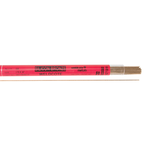 36" Cut Length TIG Rods, 1/16", Silicone Bronze Quali-T-Solutions