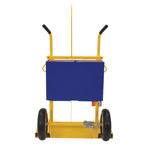Chariot pour chalumeau et bouteille de soudage, Roues Pneumatique, Base de 24" la x 19-1/2" lo, 500 lb Quali-T-Solutions