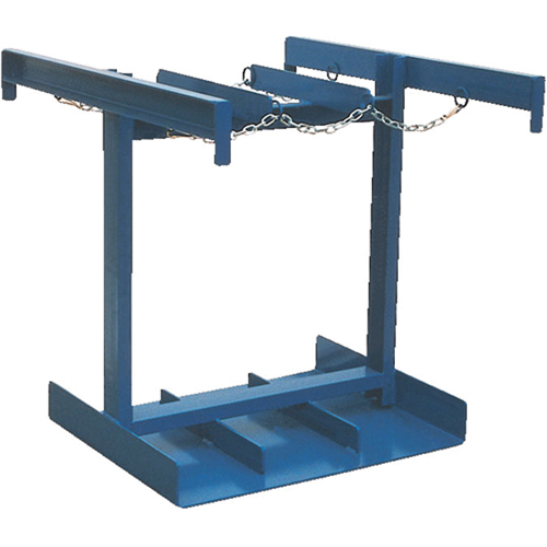 Chariot pour bouteilles, Roues Caoutchouc, Base de 35" la x 38" lo, 500 lb Quali-T-Solutions