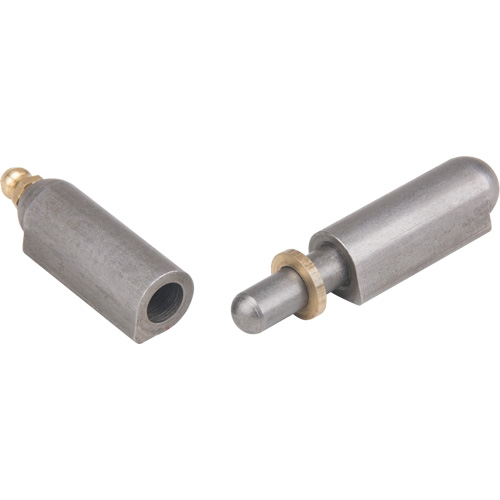Charni&egrave;re &agrave; souder, 0,512" dia. x 3,15" lo, Acier doux a/goupille fixe en acier Quali-T-Solutions