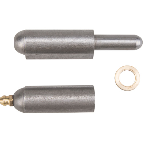 Weld-On Hinge, 0.63" Dia. x 3.937" L, Mild Steel w/Fixed Steel Pin Quali-T-Solutions