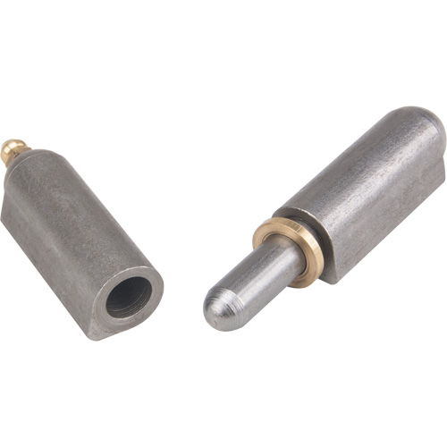 Weld-On Hinge, 0.63" Dia. x 3.937" L, Mild Steel w/Fixed Steel Pin Quali-T-Solutions