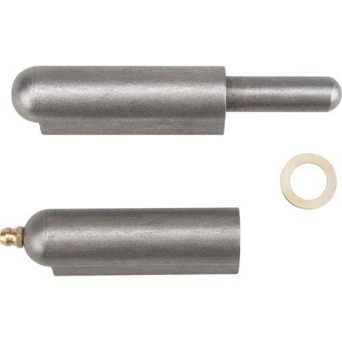 Charni&egrave;re &agrave; souder, 0,787" dia. x 5,906" lo, Acier doux a/goupille fixe en acier Quali-T-Solutions