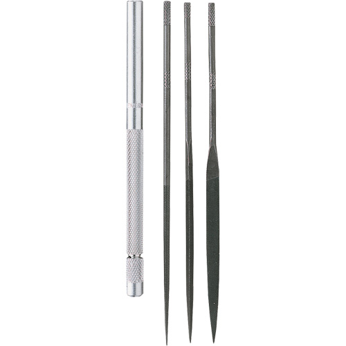 Needle File Set with Handle, 4 Pcs Quali-T-Solutions