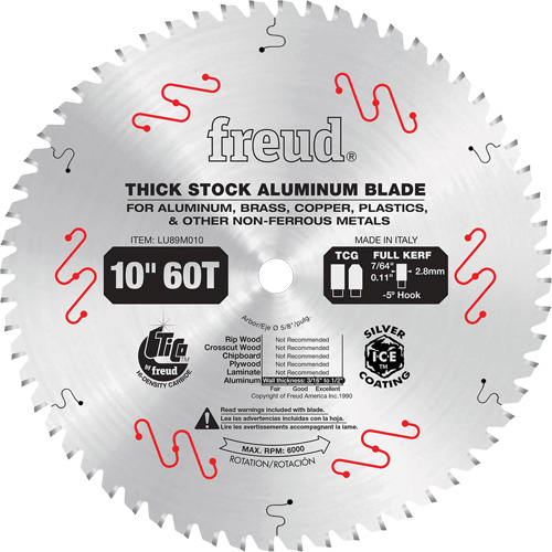 Industrial Saw Blade, 10", 72 Teeth, Non-Ferrous Use Quali-T-Solutions