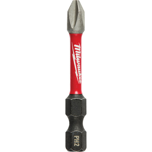 Shockwave Impact Power Bit, Phillips, #2 Tip, 1/4" Drive Size, 2" Length Quali-T-Solutions