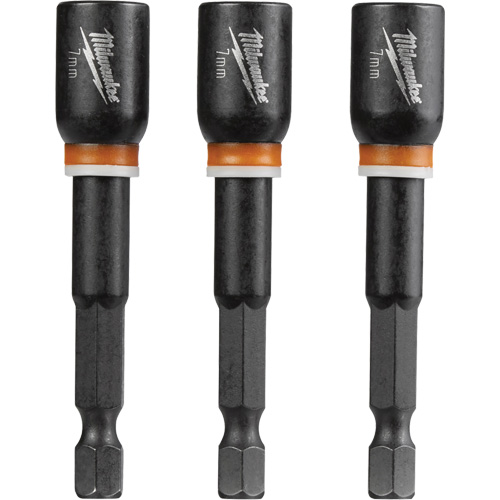 Tourne-&eacute;crou Shockwave Impact Duty, Embout 1/4", Prise 7 mm, 2-9/16" lo, Magn&eacute;tique Quali-T-Solutions