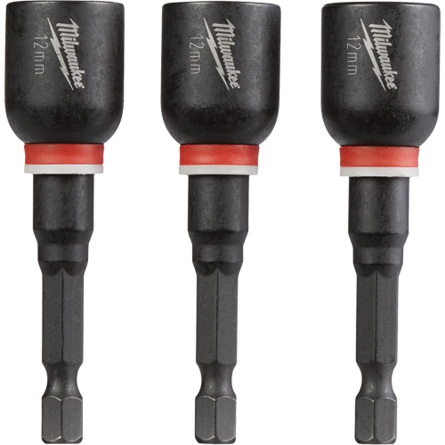 Shockwave Impact Duty Nut Driver, 1/4" Tip, 12 mm Drive, 2-9/16" L, Magnetic Quali-T-Solutions
