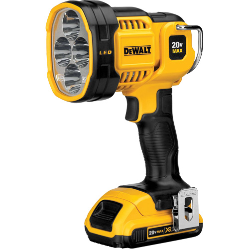 Projecteur &agrave; del pour chantier, DEL, 1000 Lumens, Piles Rechargeable Quali-T-Solutions