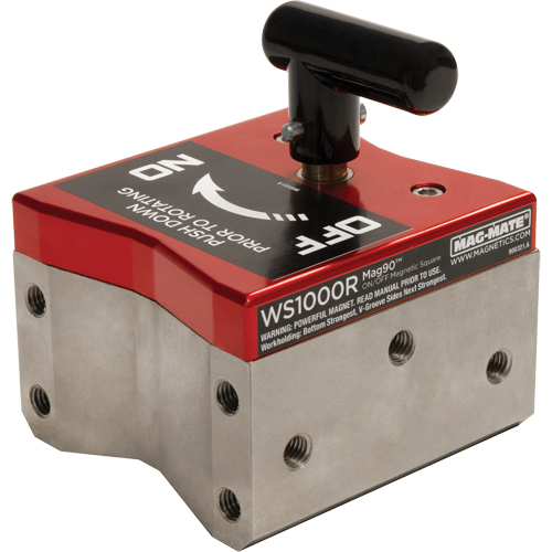 Mag90 On/Off Magnetic Squares, 4-1/4" L x 4" W x 4-3/4" H, 1000 lbs. Quali-T-Solutions