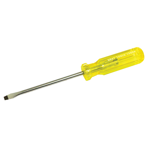 Tournevis &agrave; fente, 1/4", 9-7/16" lo, Prise Plastique Quali-T-Solutions