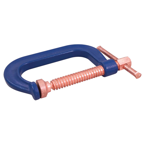 Serre-joint en C, Capacit&eacute; de 4" (102 mm), Profondeur de gorge de 3" (76 mm) Quali-T-Solutions