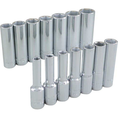 Jeu de douilles, 14 Mcx, Prise de 3/8", Profond Quali-T-Solutions