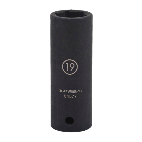 Socket, Impact, 17 mm, 1/2" Drive, 6 Points, Deep Quali-T-Solutions