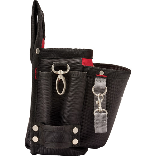 Poche de travail pour &eacute;lectricien, Nylon, 15 pochettes, Noir Quali-T-Solutions