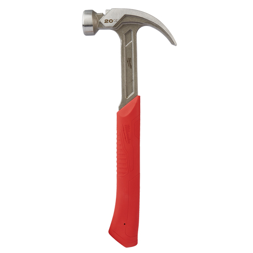 Marteau &agrave; panne incurv&eacute;e et face lisse, 20 oz, Prise en Acier plein, 14" lo Quali-T-Solutions