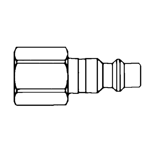 Raccords rapides - 1/2" industriel, &agrave; soupape/1 voie - Abouts, 3/8" Quali-T-Solutions