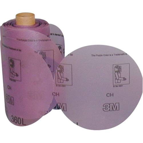Rouleau de disques abrasifs Stikit 360L, 6" dia., Grain P800, Oxyde d'aluminium Quali-T-Solutions