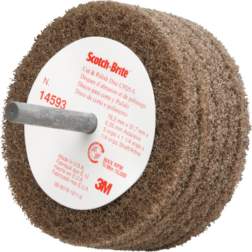 Disque de tronçonnage et de polissage Scotch-Brite, 3" dia. Quali-T-Solutions