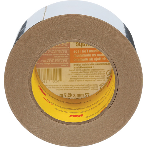 Venture Tape Aluminum Foil Tape, 1.8 mils Thick, 72 mm (3") x 45.7 m (150') Quali-T-Solutions