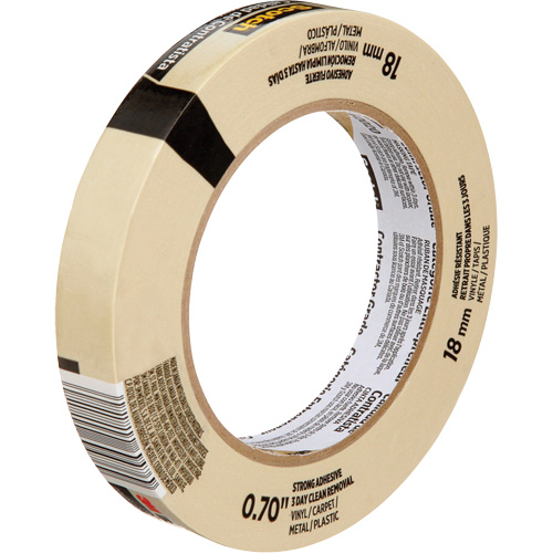 Scotch&reg; Contractor Grade Masking Tape 2020, 18 mm (3/4") x 55 m (180'), Beige Quali-T-Solutions