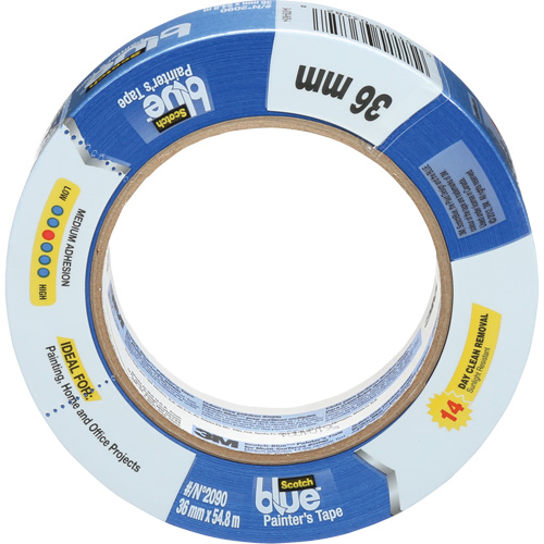 ScotchBlue Original Painter's Tape 2090, 36 mm (1-2/5") x 55 m (180'), Blue Quali-T-Solutions
