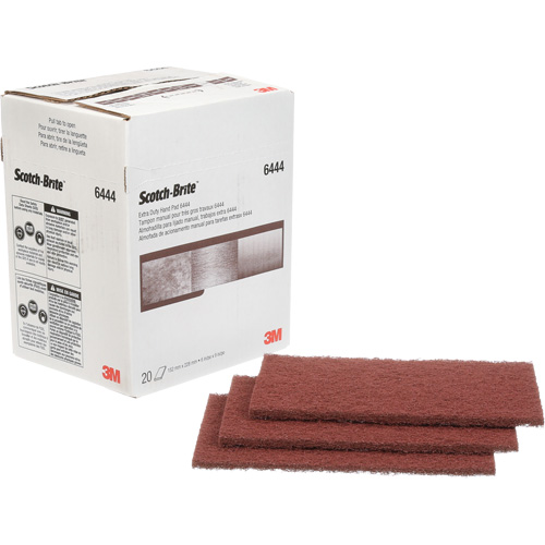 Scotch-Brite Extra-Duty Hand Pad, Aluminum Oxide, 9" x 6", Fine Grit Quali-T-Solutions