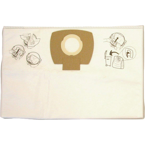 Sacs-filtre en papier pour aspirateur, 8 gal. US Quali-T-Solutions