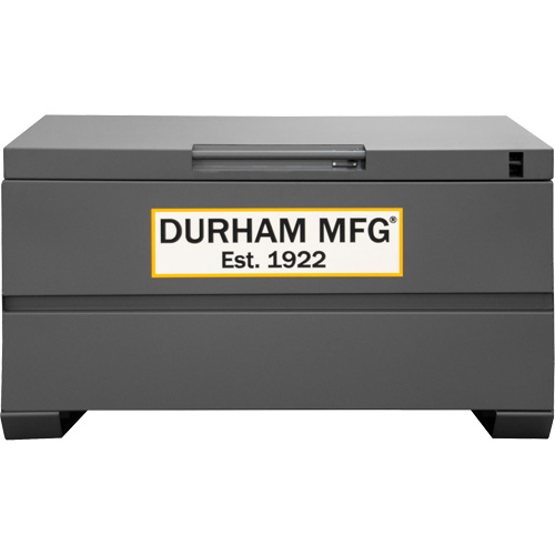 Boîte de rangement pour le chantier, 48" x 24" x 27-13/16", Acier, Gris Quali-T-Solutions